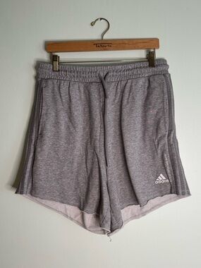 Adidas Women’s Gray Athletic Shorts with Drawstring (L)
